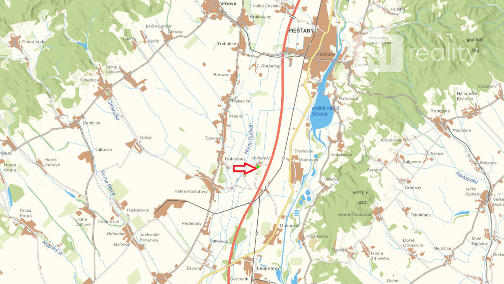 Pozemok pre výstavbu areálu výroby-skladovania / Drahovce časť Voderady