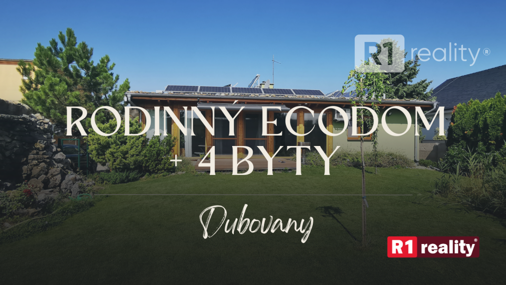 Rodinný dom "ECODOM"/ 5 bytových jednotiek+parking+pozemok / Dubovany