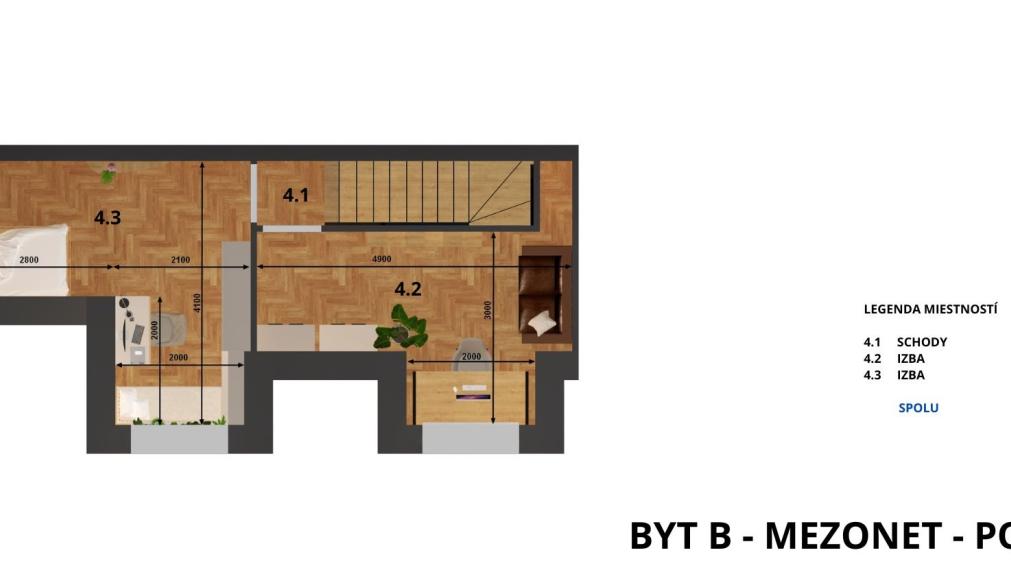 Exkluzívny 4 izb. mezonet s výhľadom na kúpele RiverResort 4AA / Piešťany Banka