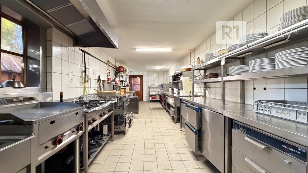 Kompletne vybavená reštaurácia KOLIBA 140 m2 + služobný byt 90 m2 na brehu jazera Sĺňava, okr.Piešťany