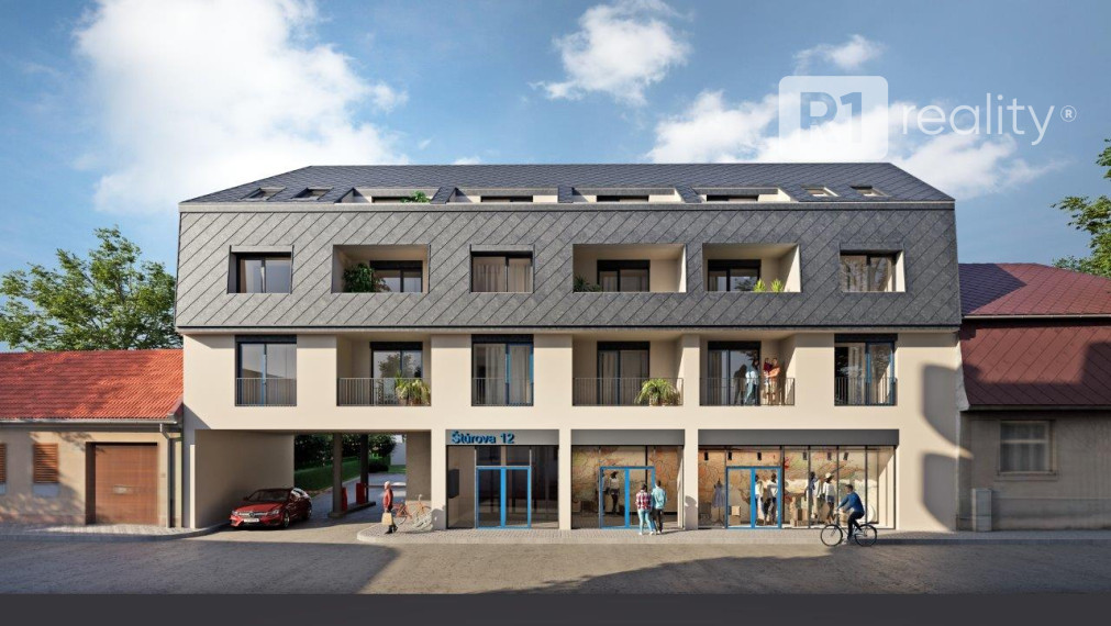 Nový obchodný priestor P1 v novostavbe Rezidencia Štúrova, centrum Piešťany